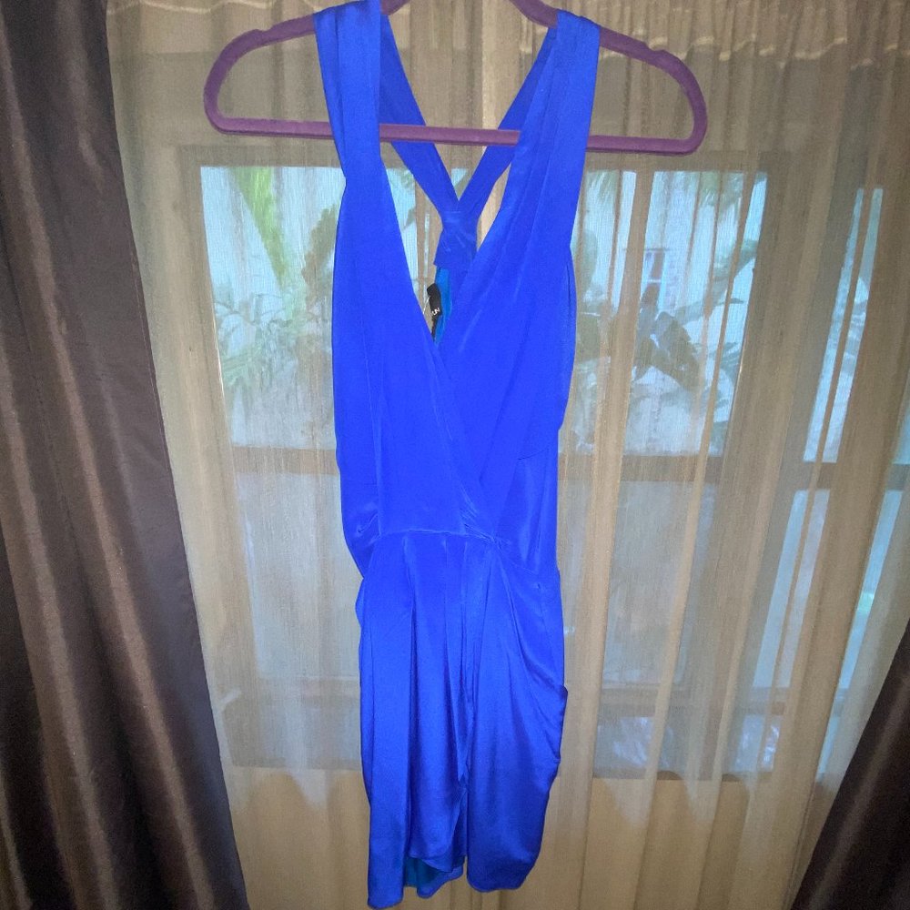 Greylin NWT Boutique Royal Blue Silk Dress (L)